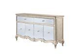 Esteban - Server - Mirrored & Antique Champagne Finish on Sale