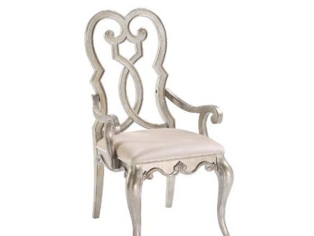 Esteban - Chair (Set of 2) - Ivory Velvet & Antique Champagne Finish Fashion