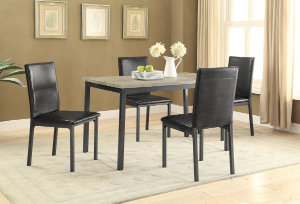 Garza - Rectangular Composite Wood Dining Table - Gray For Discount