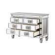 Varian - Server - Mirrored & Antique Platinum - 34  Fashion