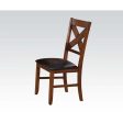 Apollo - Side Chair (Set of 2) - Espresso PU & Walnut Discount