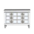 Varian - Server - Mirrored & Antique Platinum - 34  Fashion