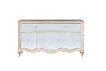 Esteban - Server - Mirrored & Antique Champagne Finish on Sale