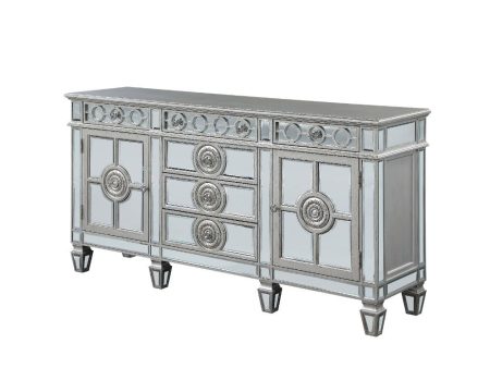 Varian - Server - Mirrored & Antique Platinum - 36  Online Hot Sale