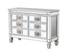 Varian - Server - Mirrored & Antique Platinum - 34  Fashion