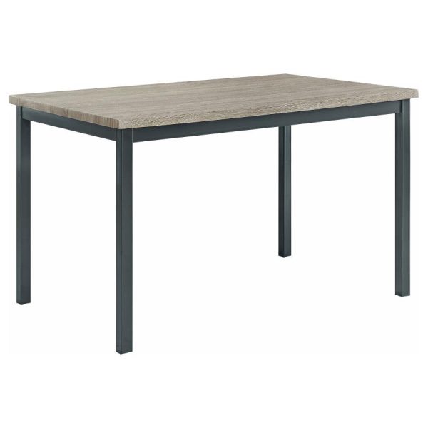 Garza - Rectangular Composite Wood Dining Table - Gray For Discount