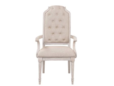 Wynsor - Chair (Set of 2) - Fabric & Antique Champagne Fashion