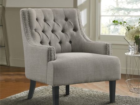 1194TP Taupe Beige Accent Chair Online now