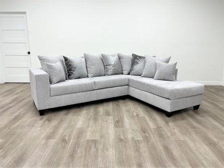 110 Dove Grey Sectional Cheap