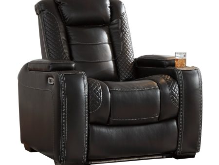 Party Time Power Recliner with Adjustable Headrest Fashion