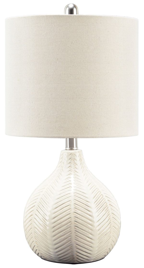 Rainermen - Off White - Ceramic Table Lamp Cheap