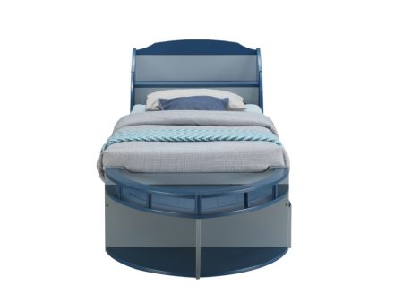 Neptune II - Twin Bed - Gray & Navy Supply