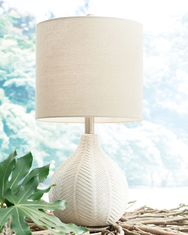 Rainermen - Off White - Ceramic Table Lamp Cheap