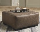 Abalone - Chocolate - Oversized Accent Ottoman Discount