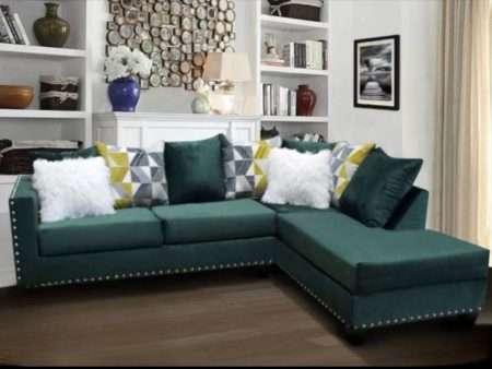 2022 Green Sectional Nailheads Discount