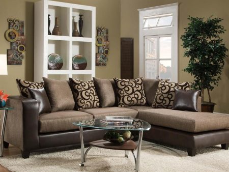 115 Brown Sectional Online now