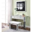 Noralie - Vanity Desk - Mirrored & Faux Diamonds Discount