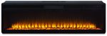 Entertainment - Black - Wide Fireplace Insert on Sale