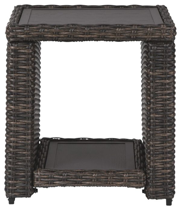 Grasson - Brown - Square End Table Online