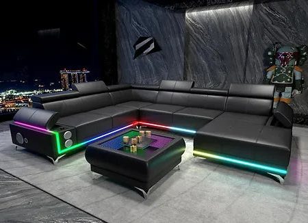 Optimus Black Sectional Fashion