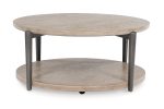 Dyonton Foldable Coffee Table 43.38  W x 43.38  D x 19  H | Light Grayish Brown Wood | Ashley Furniture Homestore Philippines For Discount