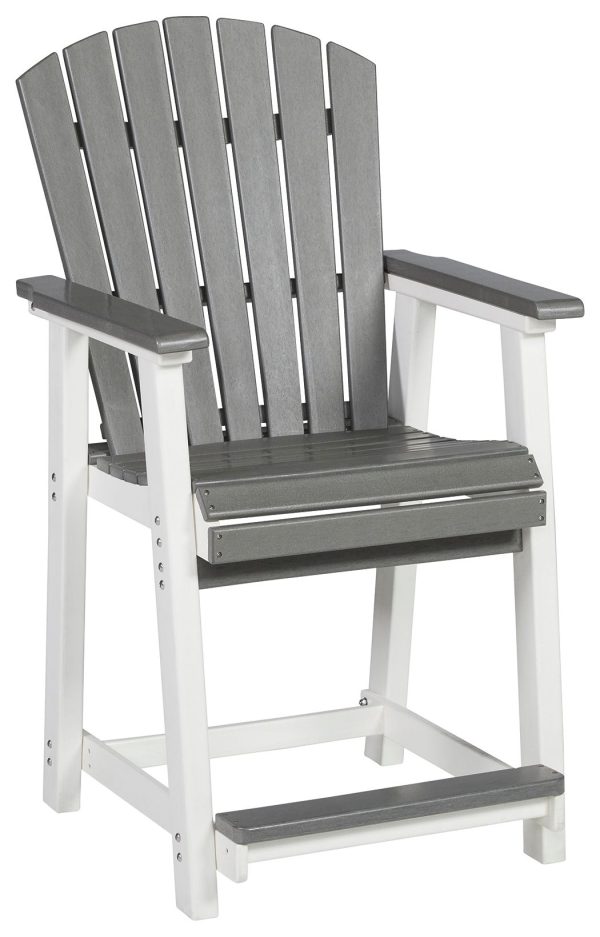 Transville - Gray   White - Barstool (Set of 2) Online Sale