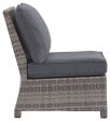 Salem - Gray - Armless Chair w Cushion on Sale