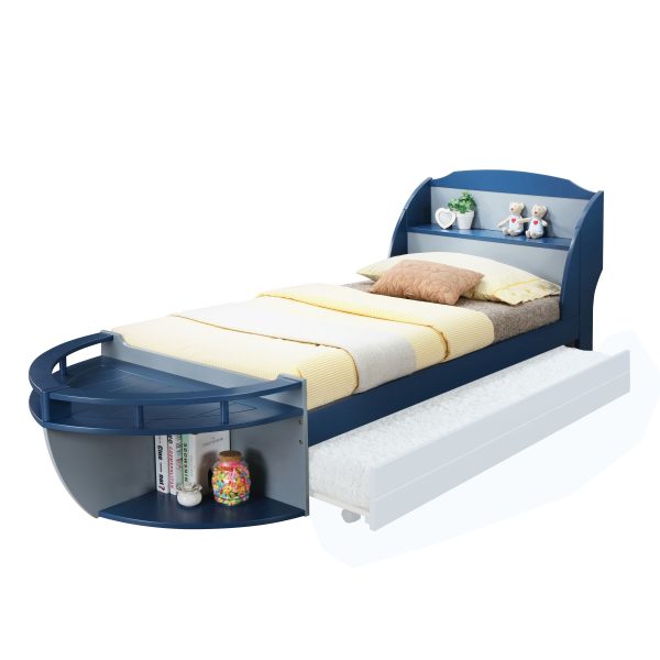 Neptune II - Twin Bed - Gray & Navy Supply