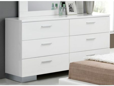 Lorimar - Dresser - White & Chrome Leg For Sale