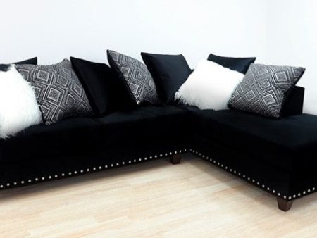 2019 Black Sectional Nailheads Online Sale