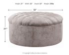 Carnaby - Linen - Oversized Accent Ottoman Online