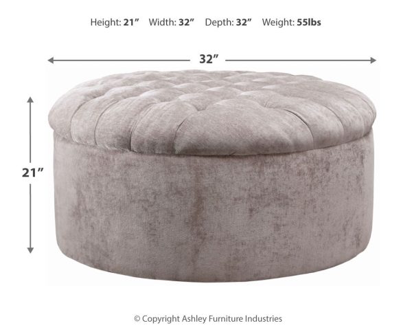 Carnaby - Linen - Oversized Accent Ottoman Online