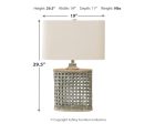 Deondra - Gray - Metal Table Lamp Sale