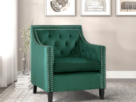 1297FG Green Accent Chair Discount