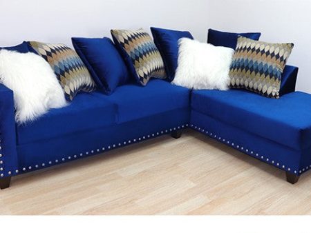 2019 Blue Sectional Nailheads Online