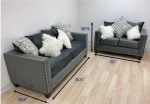 200 Grey Sofa & Loveseat Nailheads For Sale