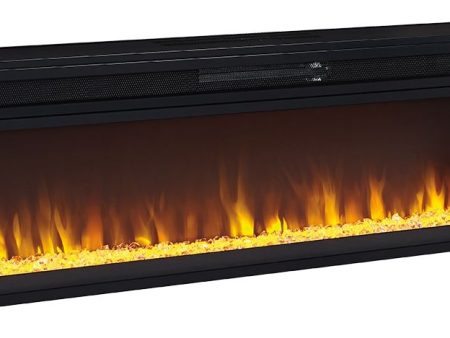 Entertainment - Black - Wide Fireplace Insert on Sale