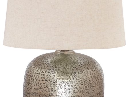 Magalie - Antique Silver Finish - Metal Table Lamp Online now