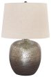 Magalie - Antique Silver Finish - Metal Table Lamp Online now