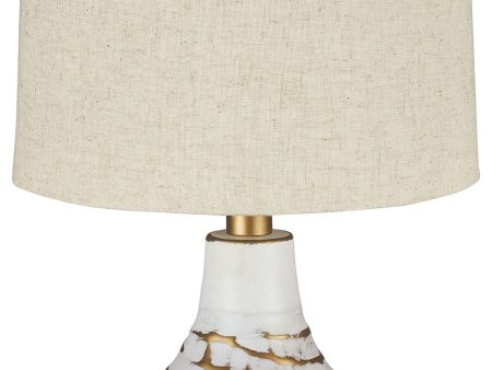 Aleela - White   Gold Finish - Metal Table Lamp Supply