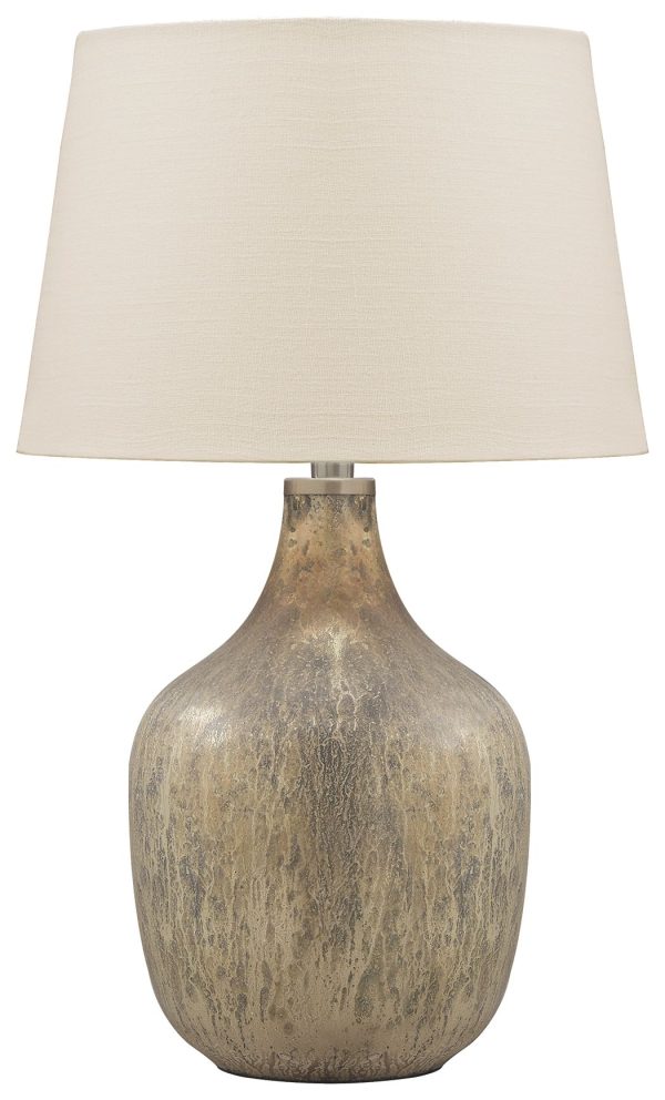 Mari - Gray   Gold Finish - Glass Table Lamp Supply