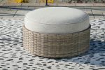 Calworth - Beige - Ottoman with Cushion Online Hot Sale