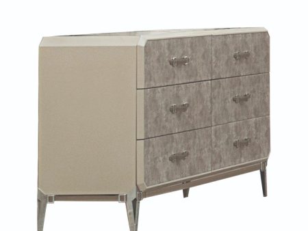 Kordal - Dresser - Vintage Beige PU For Discount