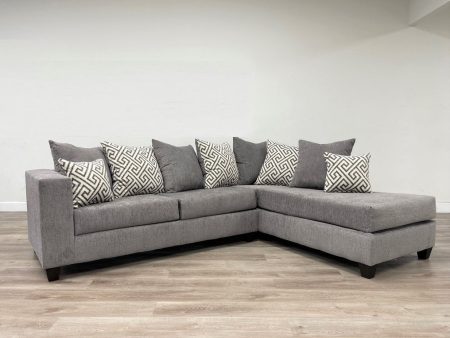 110 Smoke Grey Sectional For Cheap