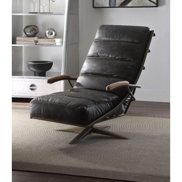 Ekin - Accent Chair - Morocco Top Grain Leather For Cheap