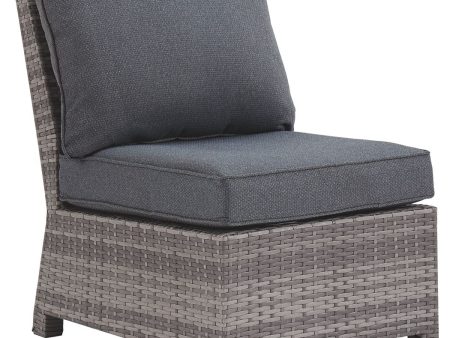 Salem - Gray - Armless Chair w Cushion on Sale