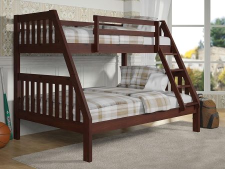 1018-3TFCP BROWN TWIN FULL MISSION BUNKBED Online Hot Sale