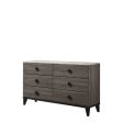 Avantika - Dresser - Faux Marble & Rustic Gray Oak Sale