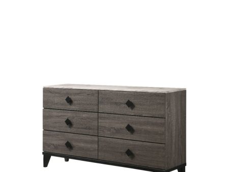 Avantika - Dresser - Faux Marble & Rustic Gray Oak Sale