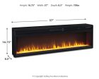 Entertainment - Black - Wide Fireplace Insert on Sale